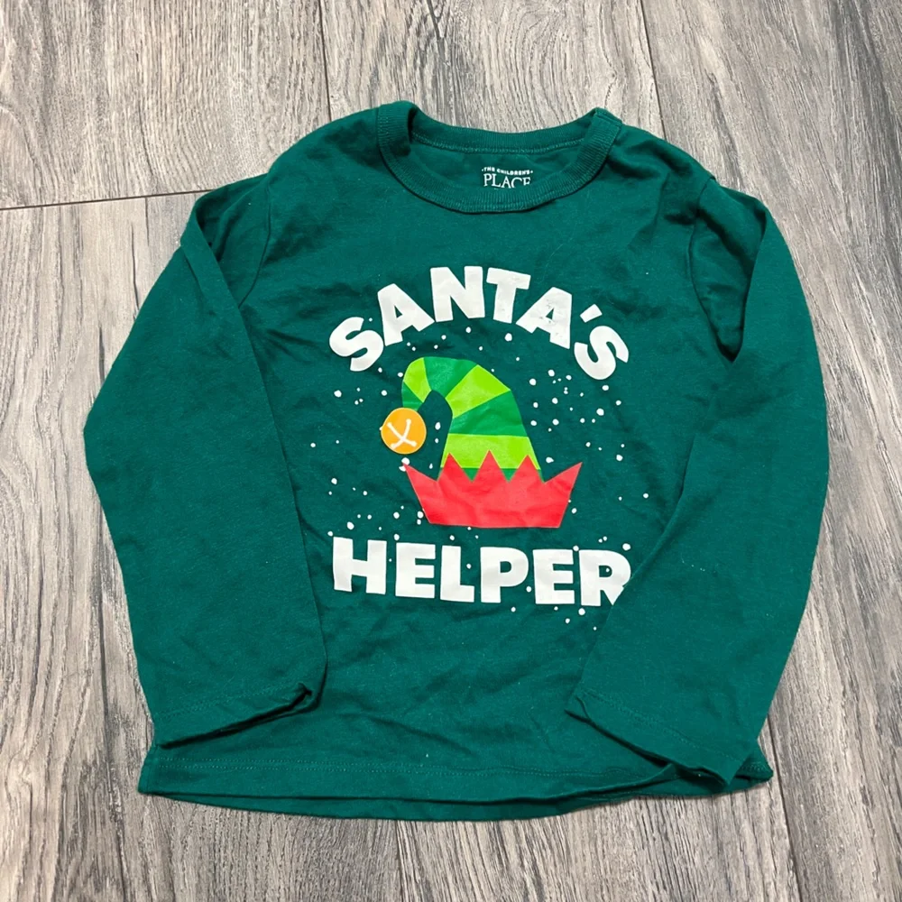 💛🦢5 FOR $10!!! 🦢💛 Santa's Helper Green Kids Shirt by The Children's Place
